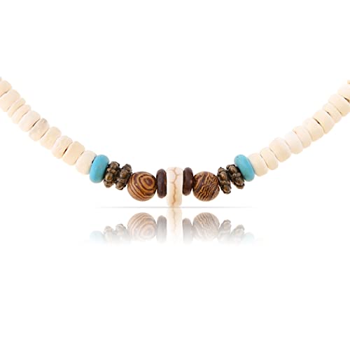 Surfer Necklace with natural Coconut Beads