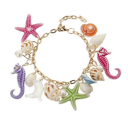 Conch Statement Chunky Mermaid Costume Jewelry Beach Bracelet