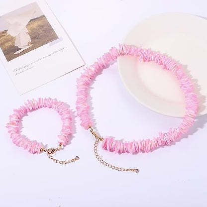 Puka Shell Necklace & Bracelet  Hawaiian Seashell Accessories