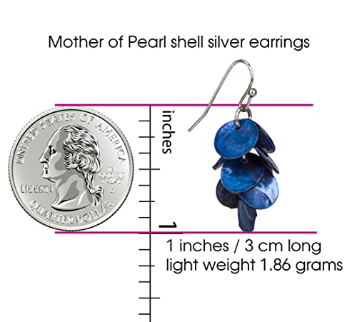 Mother of Pearl Elegant Shell Beach Handmade Light Weight Earrings