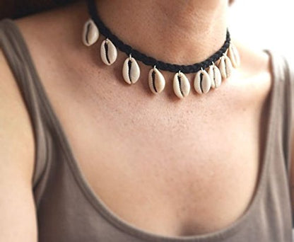 Natural Shell Cowry Clavicle Necklace