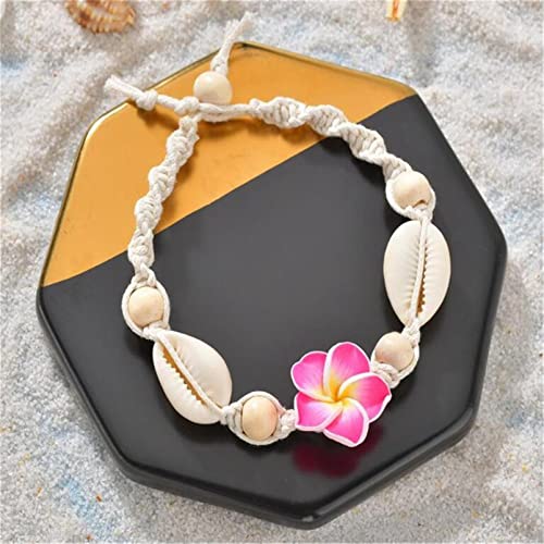 Boho Flower Shell Bead Anklet Bracelet