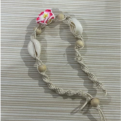 Boho Flower Shell Bead Anklet Bracelet