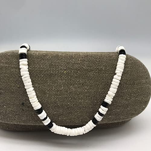 Handcrafted Puka Shell Necklace for Women and Men - 18 Inches