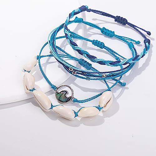 Pearl Wave Braid String Handmade Friendship Bracelet