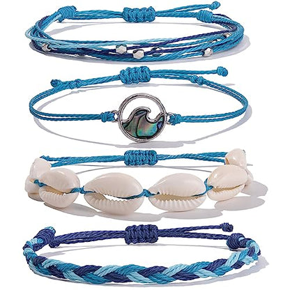 Pearl Wave Braid String Handmade Friendship Bracelet